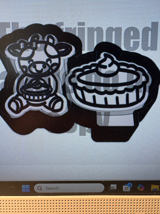 Cow with Pie vent (1) Mold