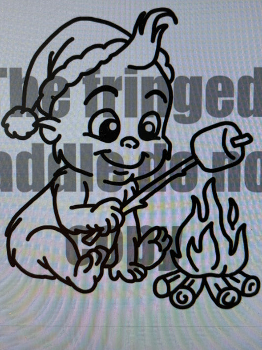 Baby Grumpy Roasting Marshmallows Mold