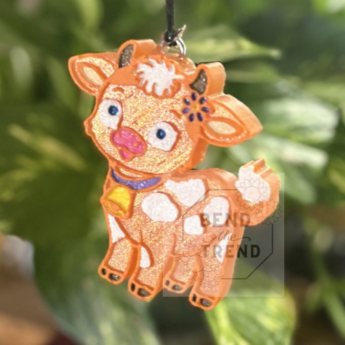 Baby Cow With Bell  Mold