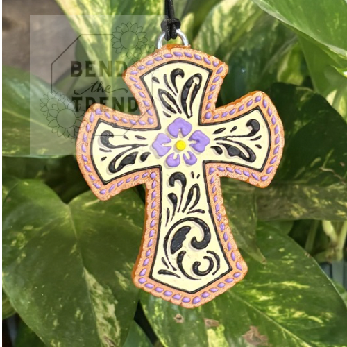 Tooled Leather Cross Mold