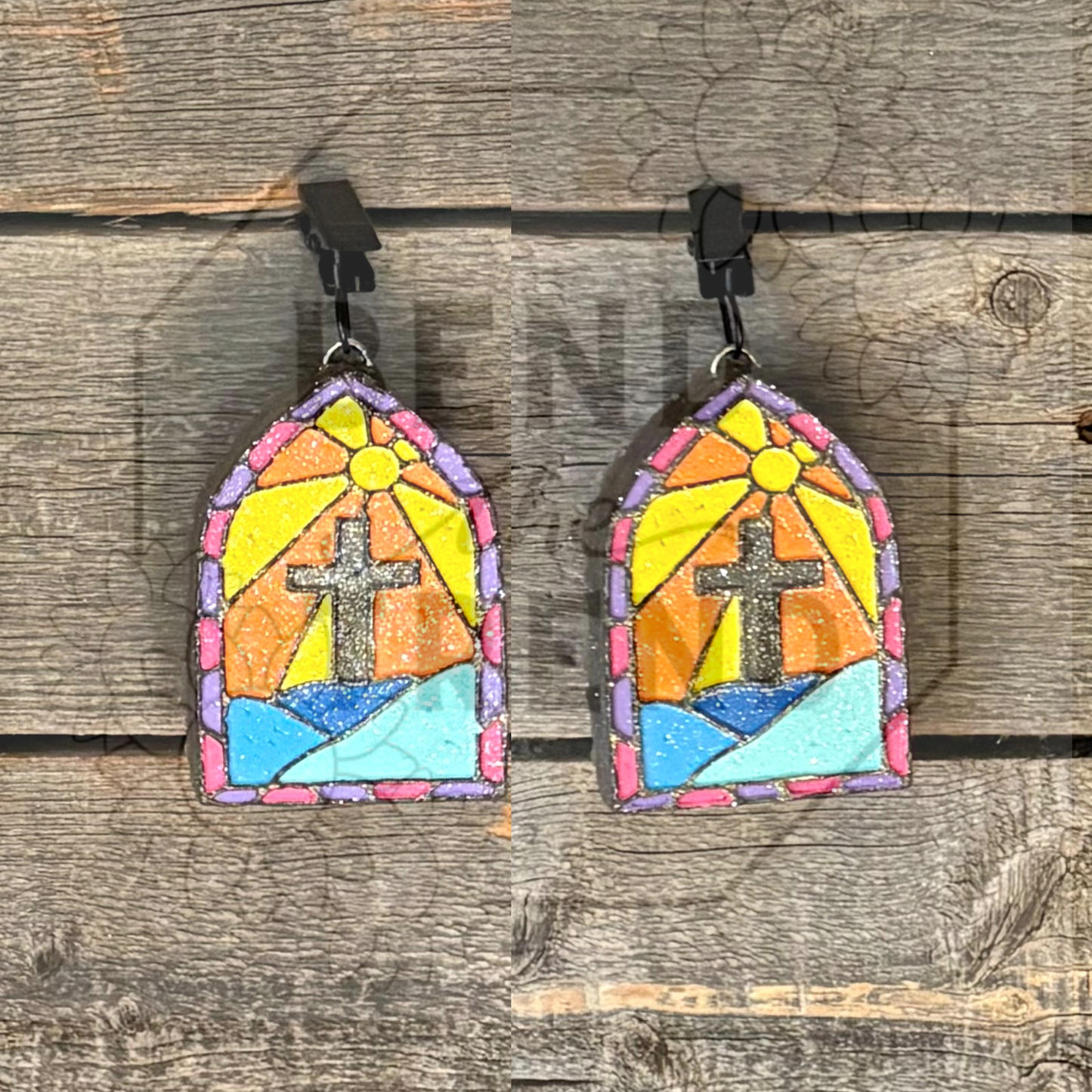 Stained Glass with Cross Vent (2) Mold