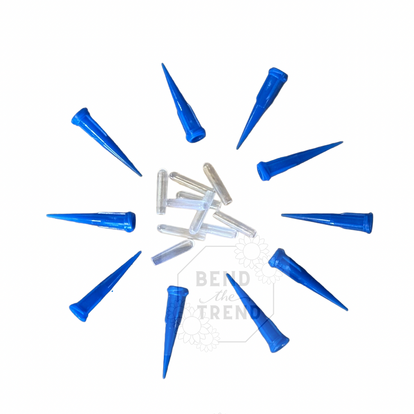 Blue Tapered Paint Tips & Caps (10 ea)