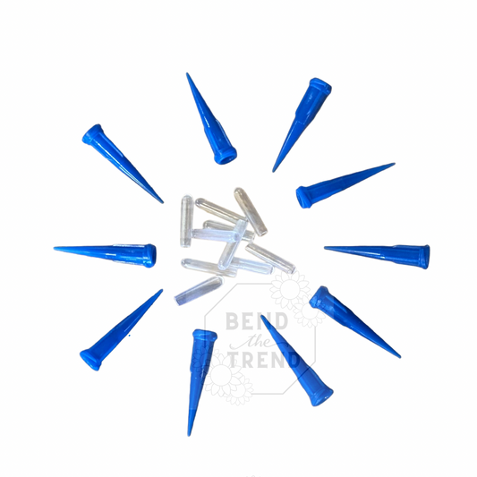 Blue Tapered Paint Tips & Caps (10 ea)