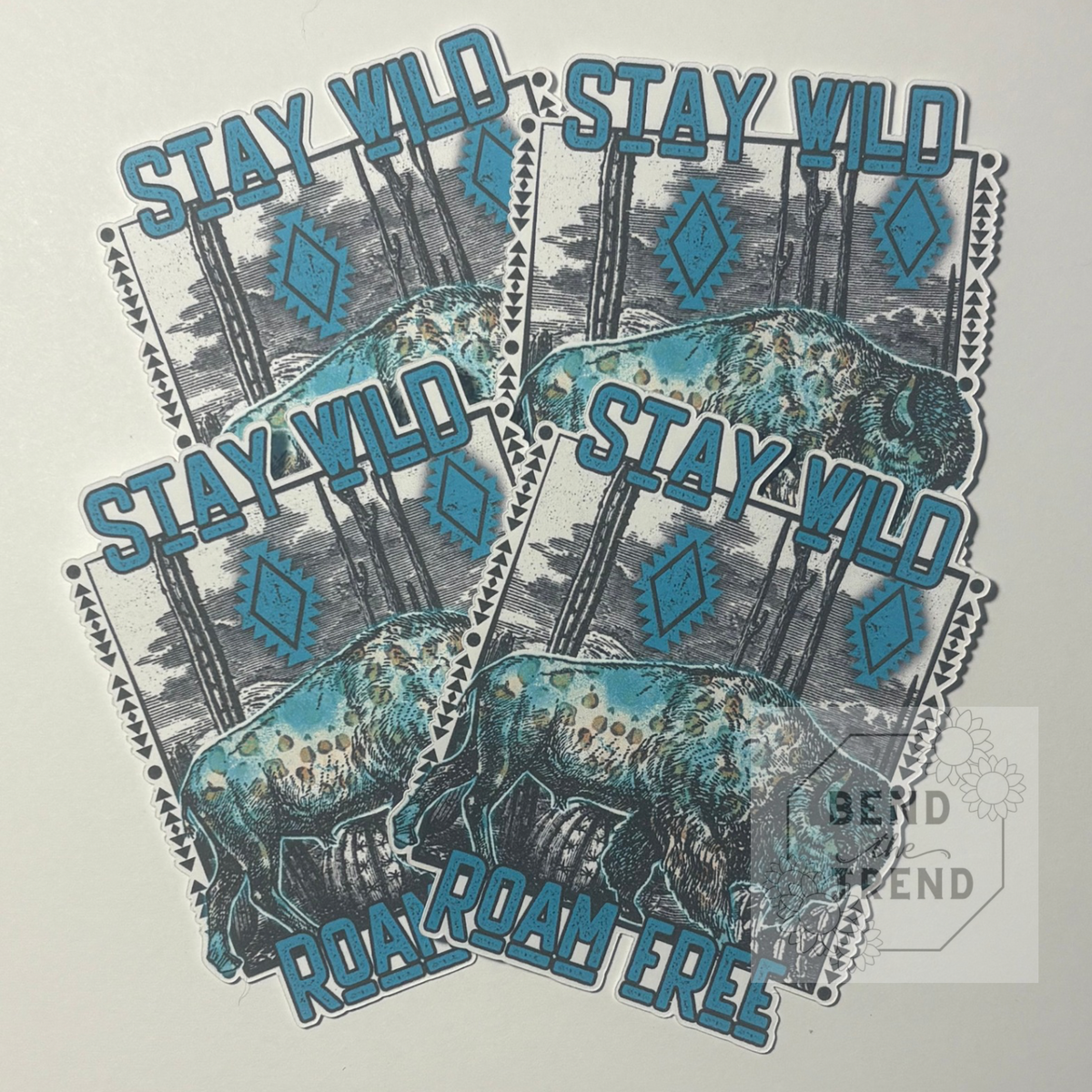 Stay Wild Roam Free (will come with 4 cardstock)  Mold