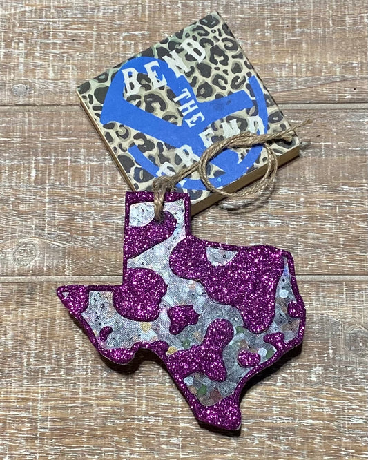 Cow print Texas Freshie