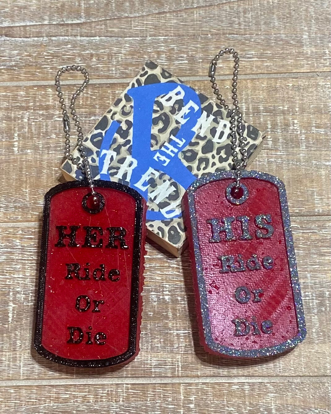 His & Hers Dog Tag Freshie Set