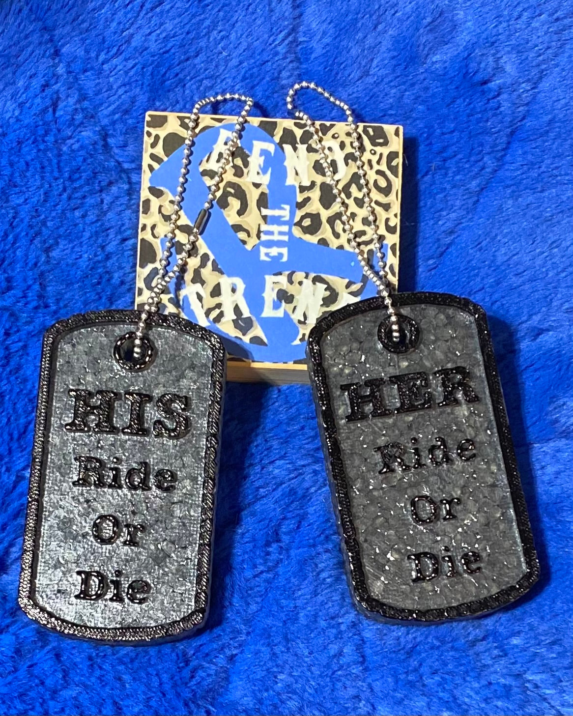 His & Hers Dog Tag Freshie Set