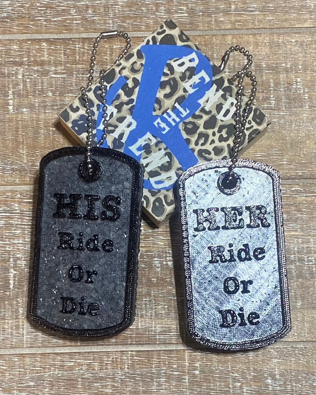 His & Hers Dog Tag Freshie Set